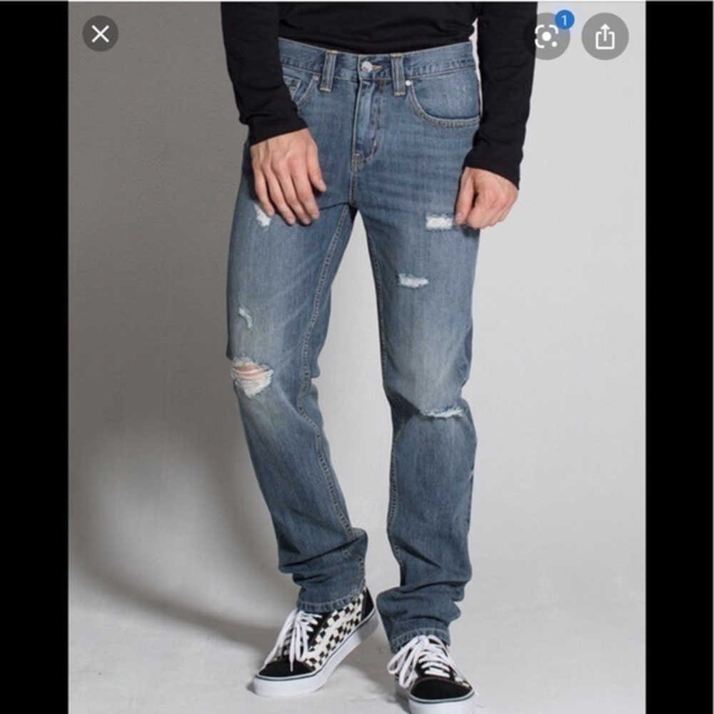 RSQ LONDON SKINNY DISTRESSED JEANS